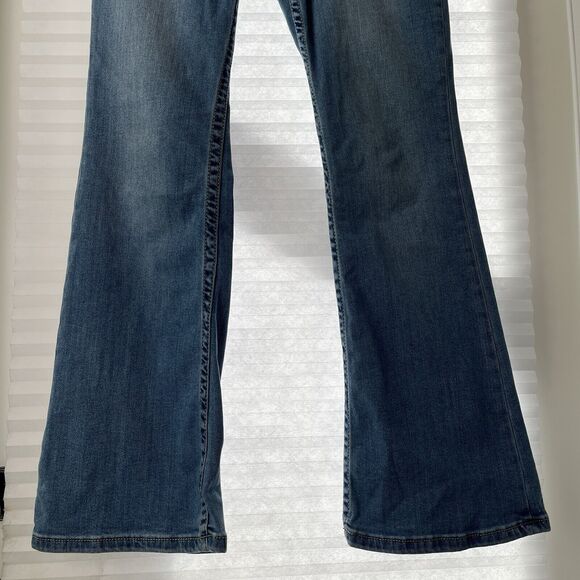 Shyanne Country Denim Jeans Flap Embroidered Back Pockets flare leg size 29short - Picture 3 of 6